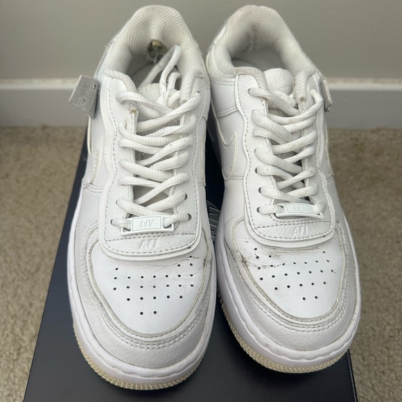 Nike Women's AF1 Triple Shadow - White Sneakers - size 6.5 - Picture 4 of 6